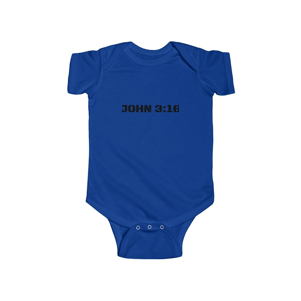 Infant " John 3:16" Fine Jersey Bodysuit