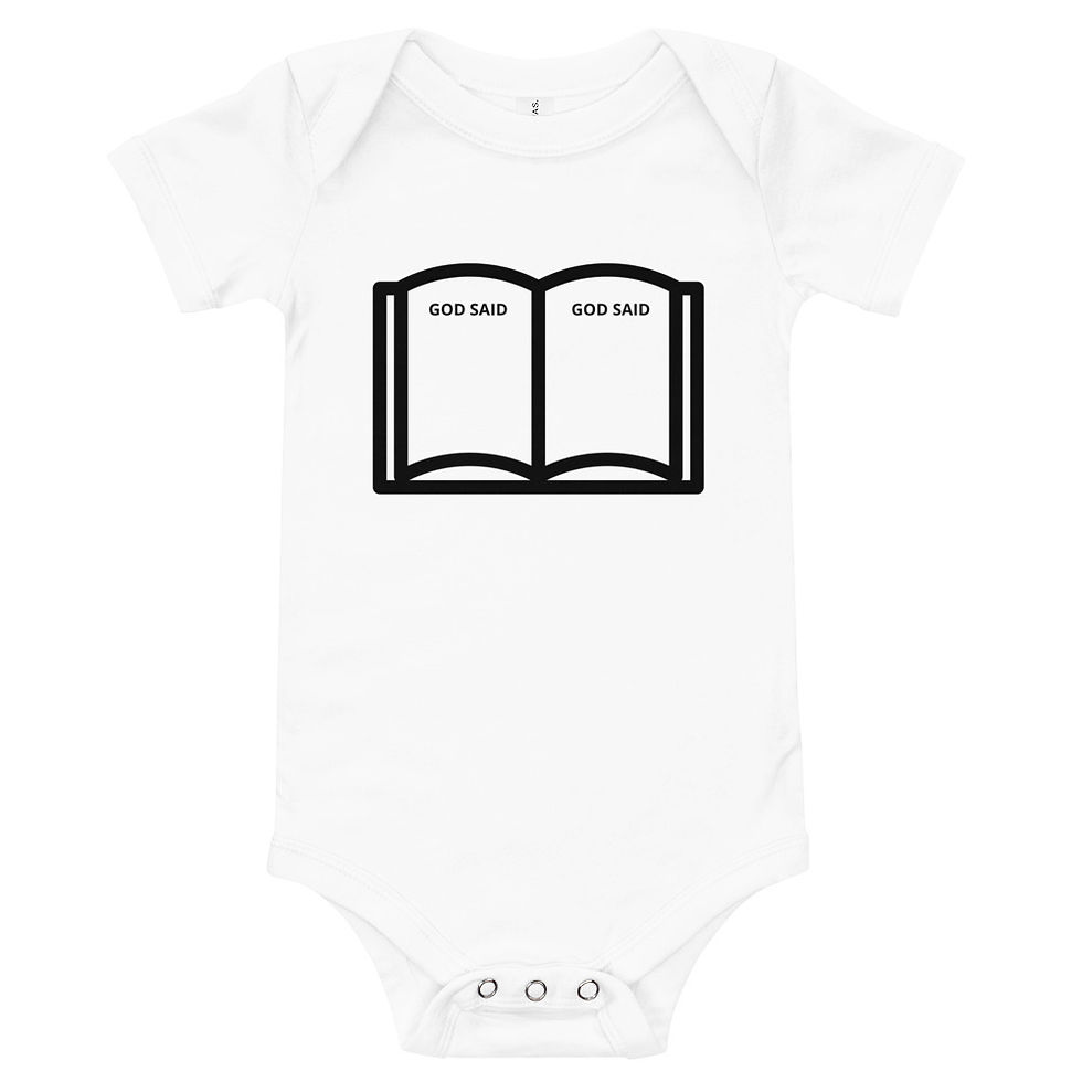 "God Answers Prayers" Baby short sleeve one piece