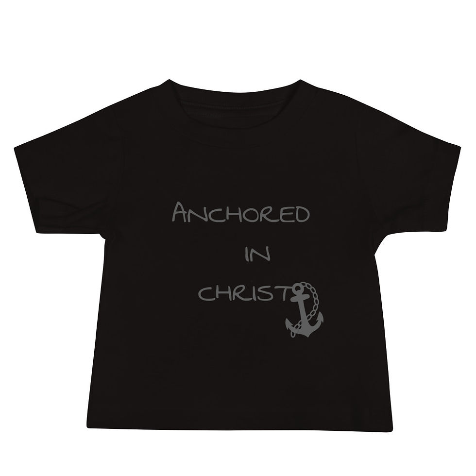"ANCHORED" Baby Jersey Short Sleeve Tee