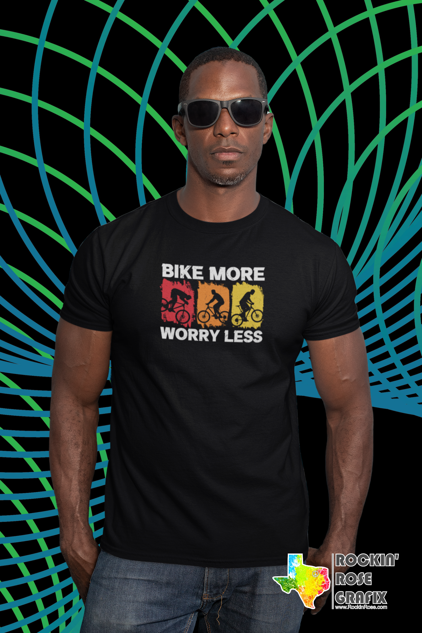 Bike More Worry Less T-Shirt