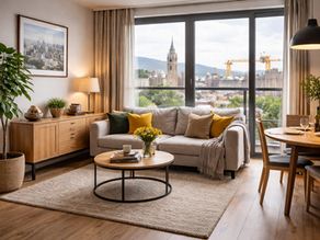 Vista interior de un apartamento en Belfast