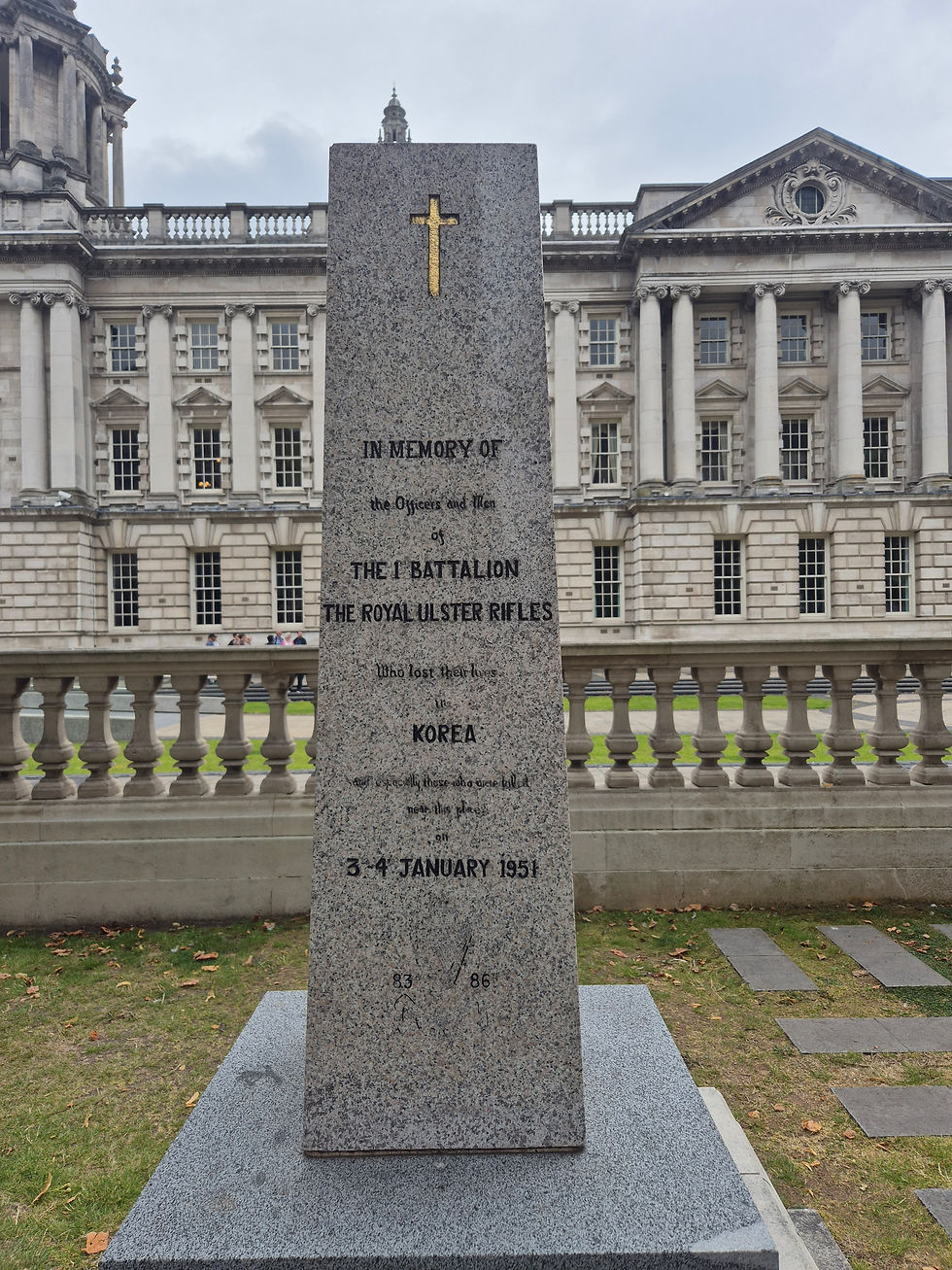 Memorial in the grounds of Belfast City Hall