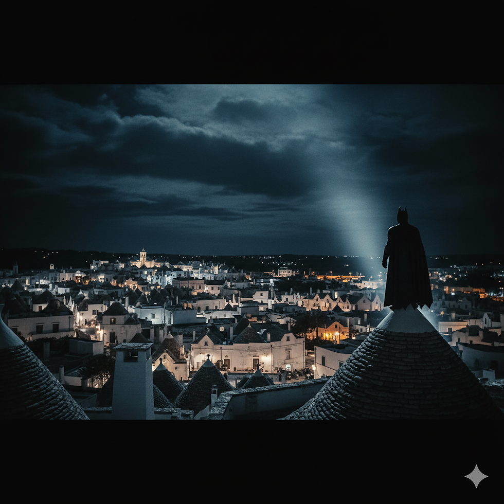 Batman ad Alberobello!