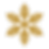 Gold snowflake icon