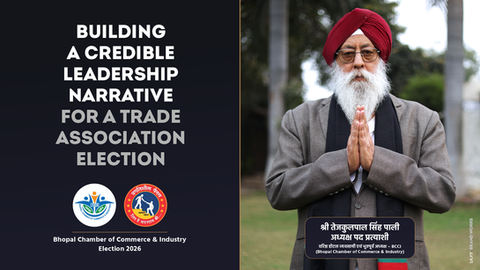 Bhopal Chamber of Commerce & Industry (BCCI) - President Election Campaign - Tejkulpal Singh Pali - Blunt Brand Works