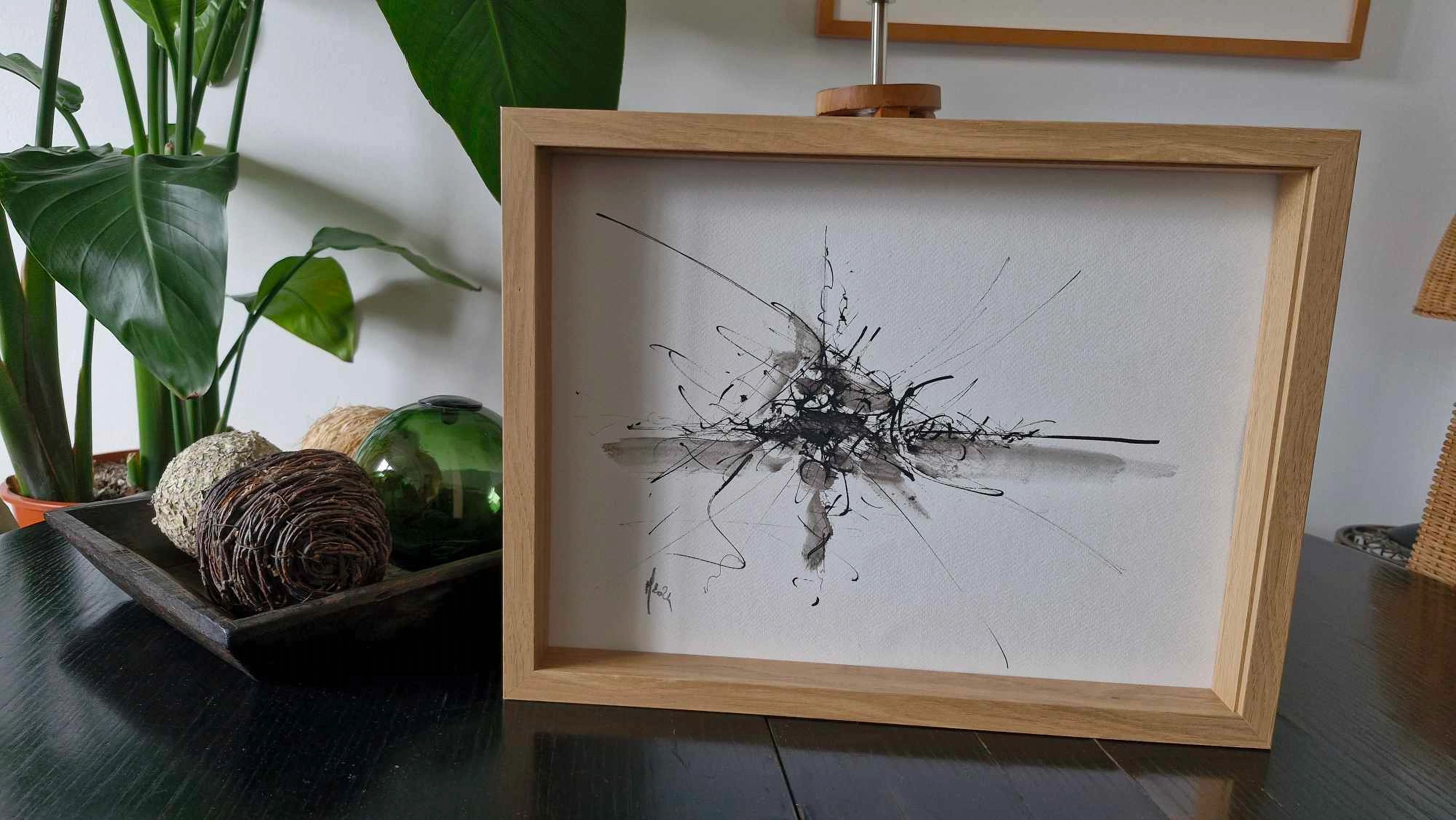 Orage d'encres noires et brouillard