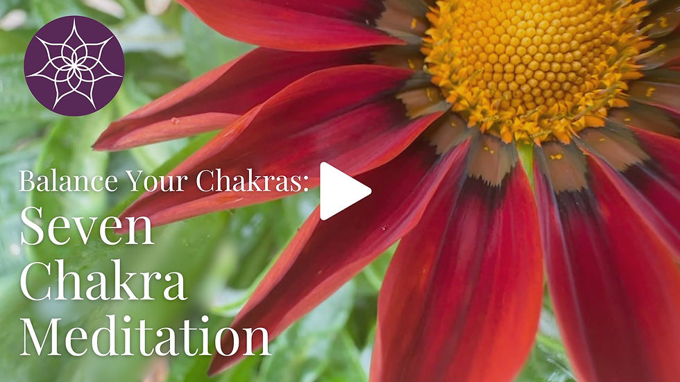 My chakra meditation series concludes with a complete 7-minute chakra balancing meditation.