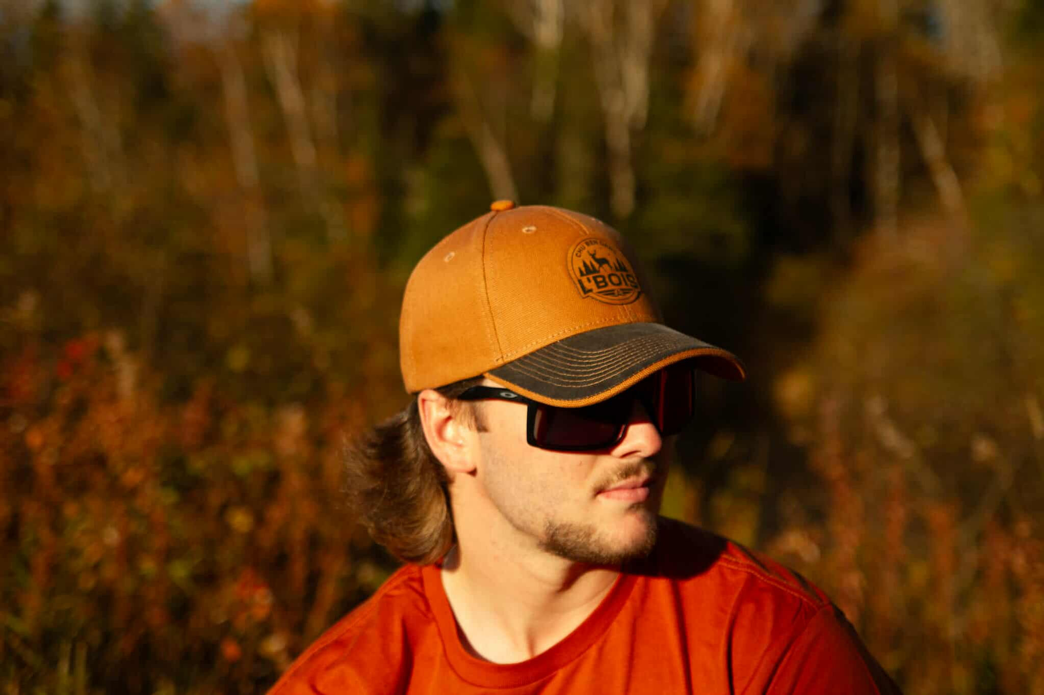 Casquette vintage brune