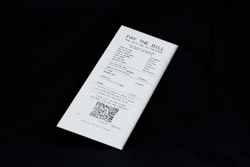 PAY THE BILL at an angle