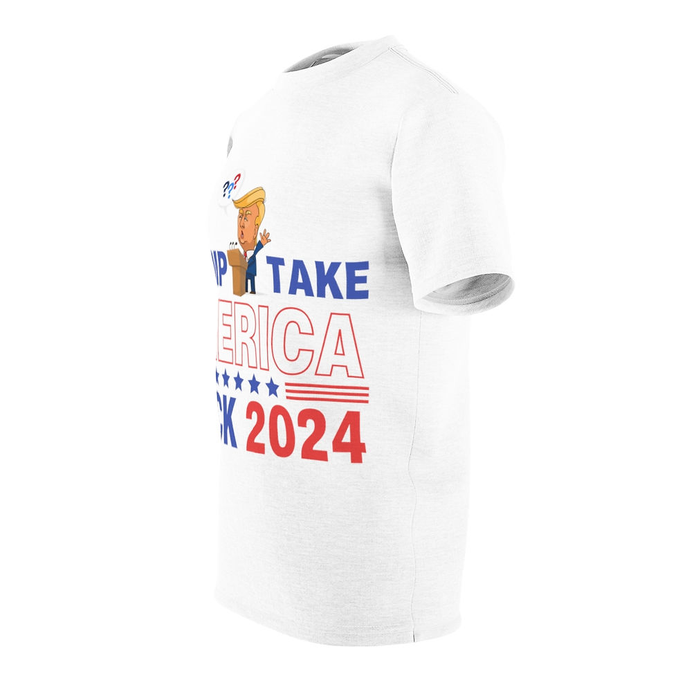 Thumbnail: Trump Take America Back 2024 Unisex Cut & Sew Tee (AOP)