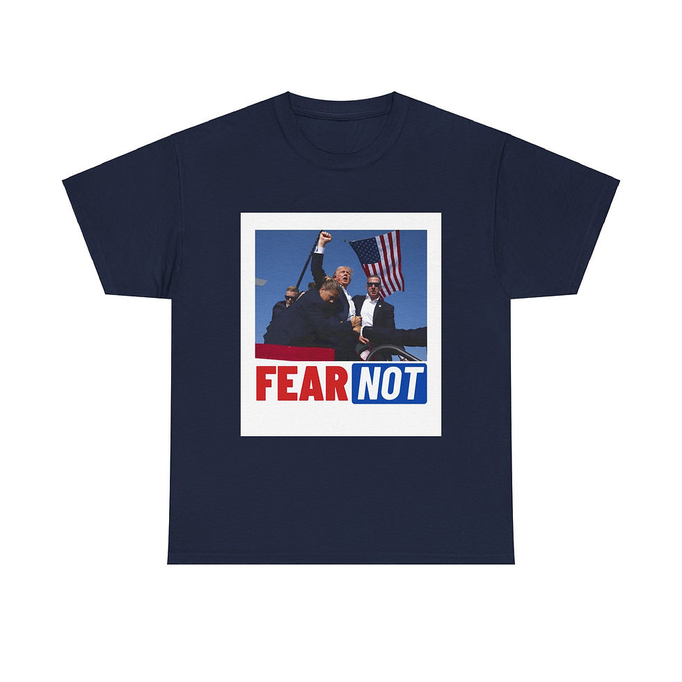 Thumbnail: Fear Not Donald Trump  Unisex Heavy Cotton Tee