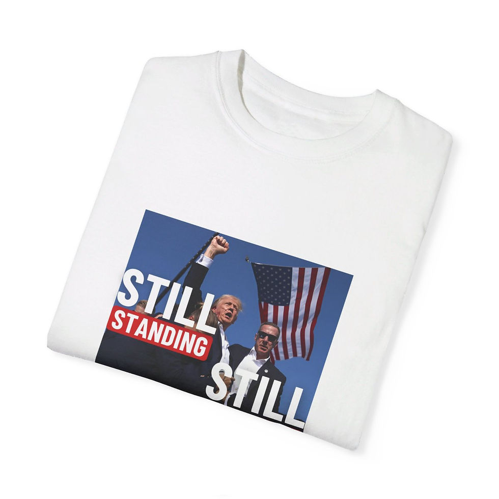 Thumbnail: Still standing Still Fighting Unisex Garment-Dyed T-shirt