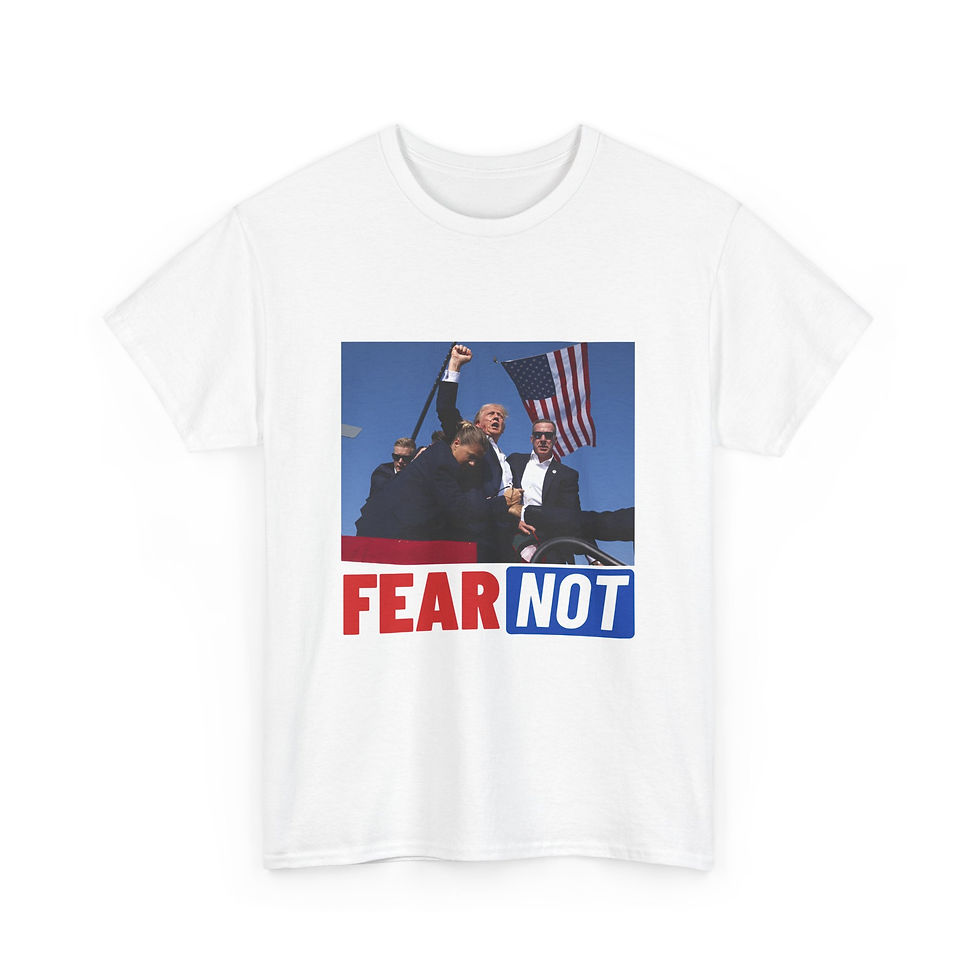 Thumbnail: Fear Not Donald Trump  Unisex Heavy Cotton Tee