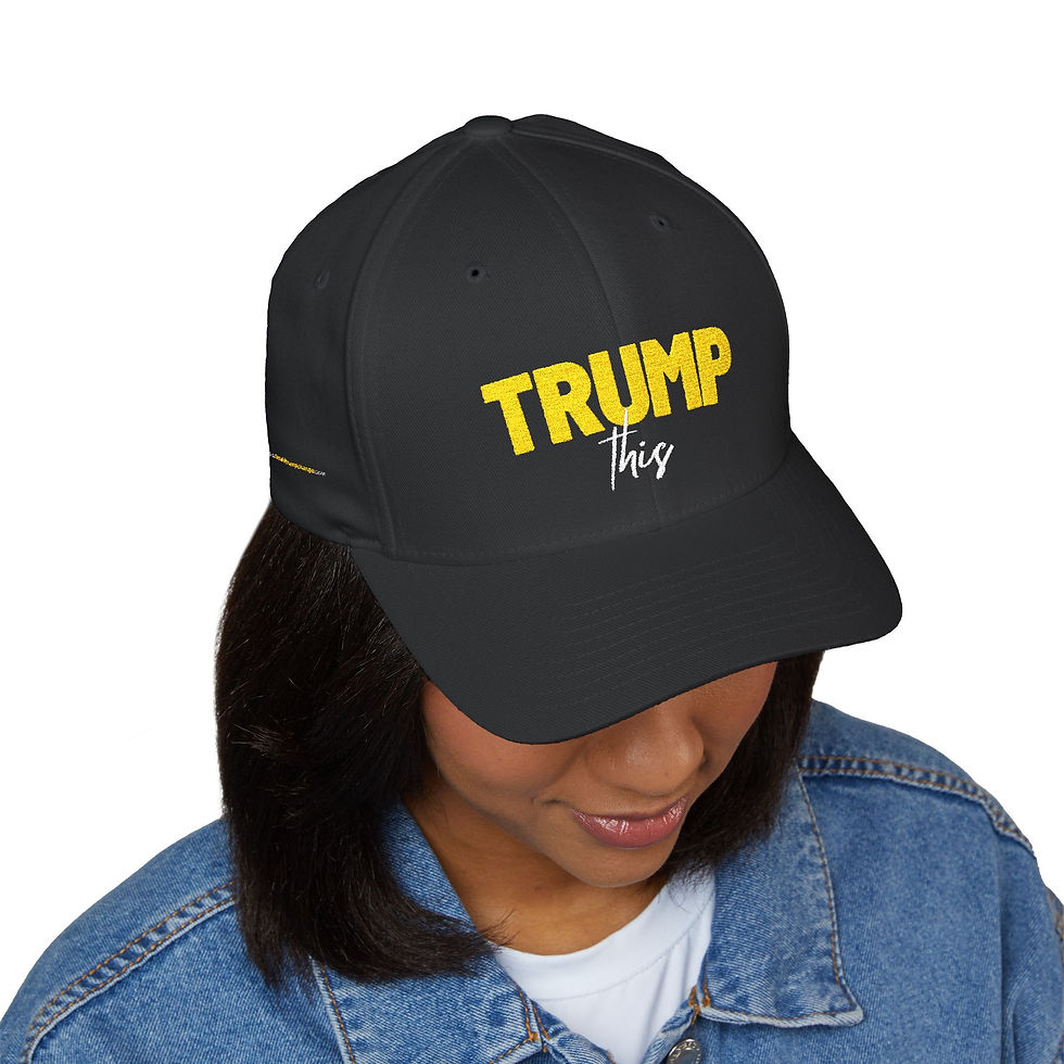Thumbnail: Embroidered Trump This Cap - Bold Black Baseball Hat