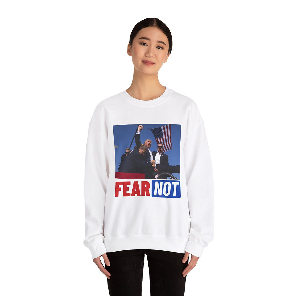 Thumbnail: Fear Not Donald Trump Unisex Heavy Blend™ Crewneck Sweatshirt