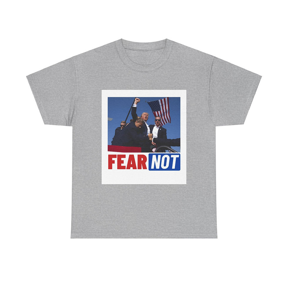 Thumbnail: Fear Not Donald Trump  Unisex Heavy Cotton Tee