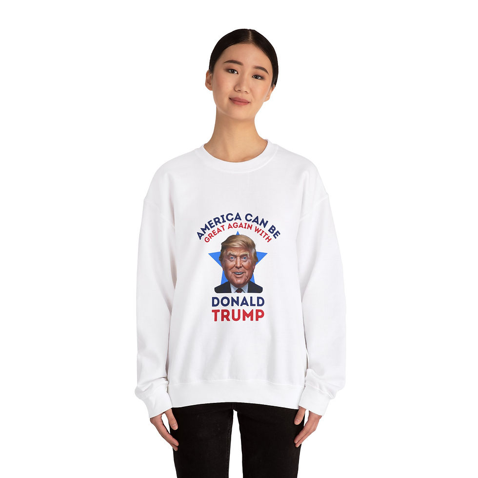Thumbnail: America- Donald Trump Unisex Heavy Blend™ Crewneck Sweatshirt