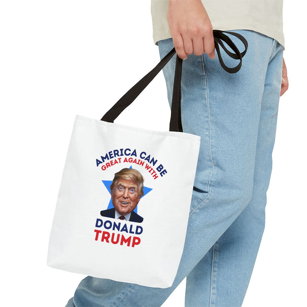 Thumbnail: America Can Be Great Again With Donald Trump Tote Bag (AOP)