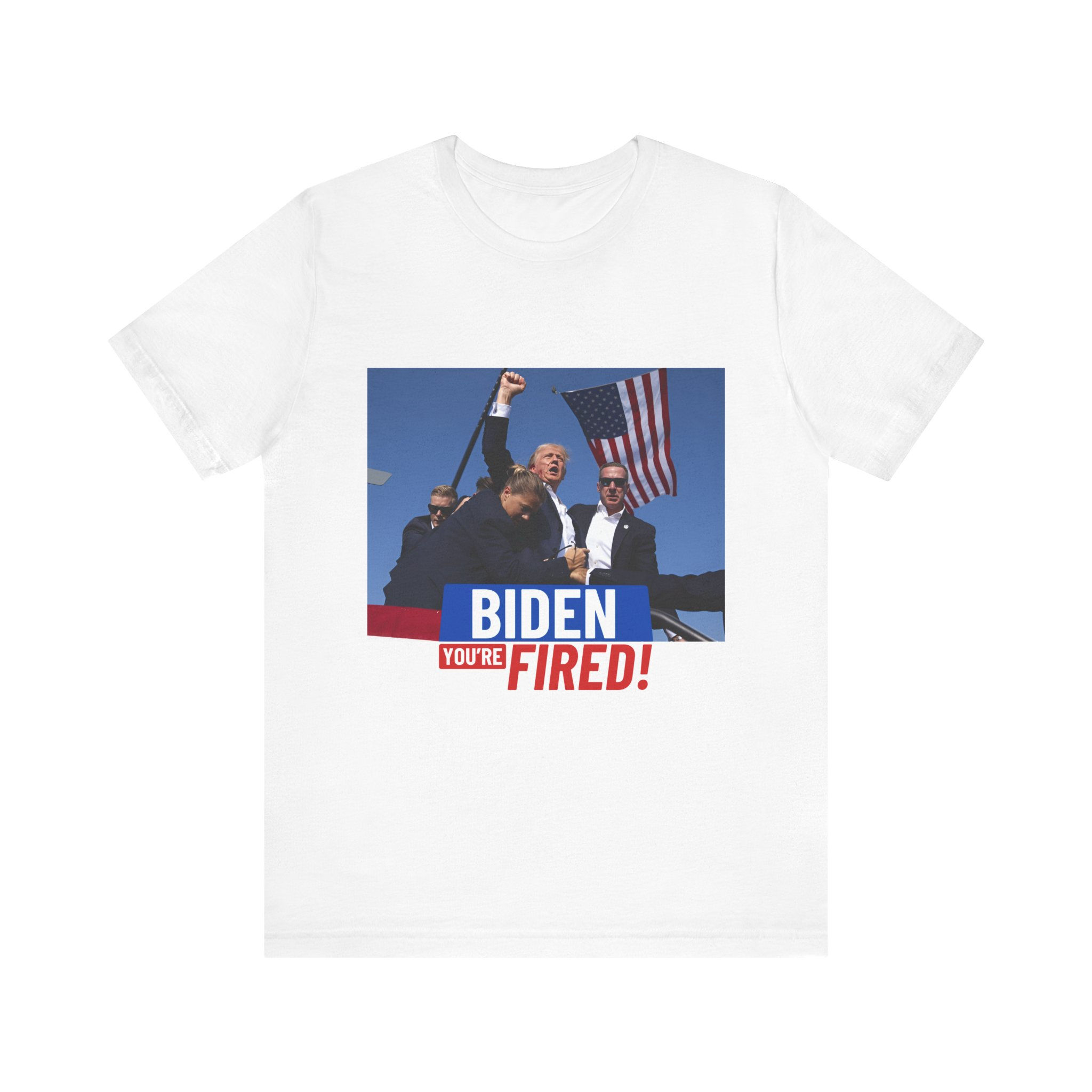 Biden You Are Fired! Donald Trump  Unisex Jersey Short Sleeve Tee