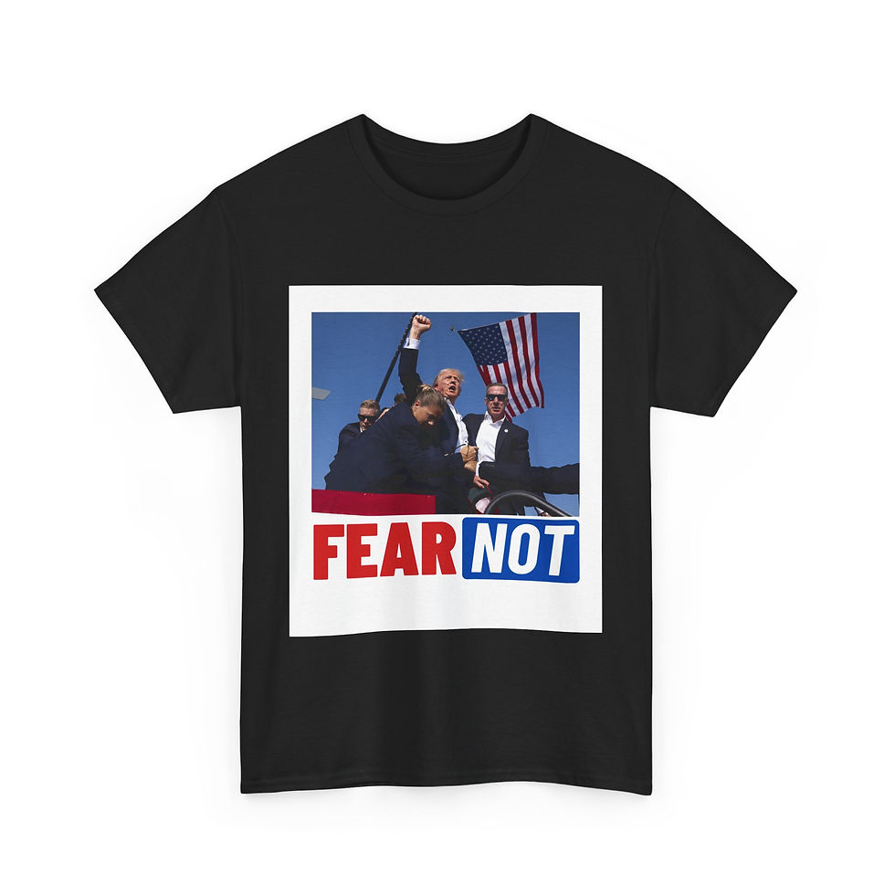 Thumbnail: Fear Not Donald Trump  Unisex Heavy Cotton Tee
