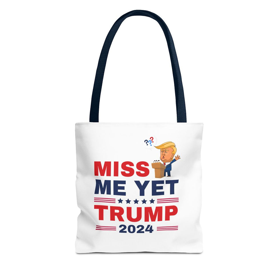 Thumbnail: Miss Me Yet Trump 2024 Tote Bag (AOP)