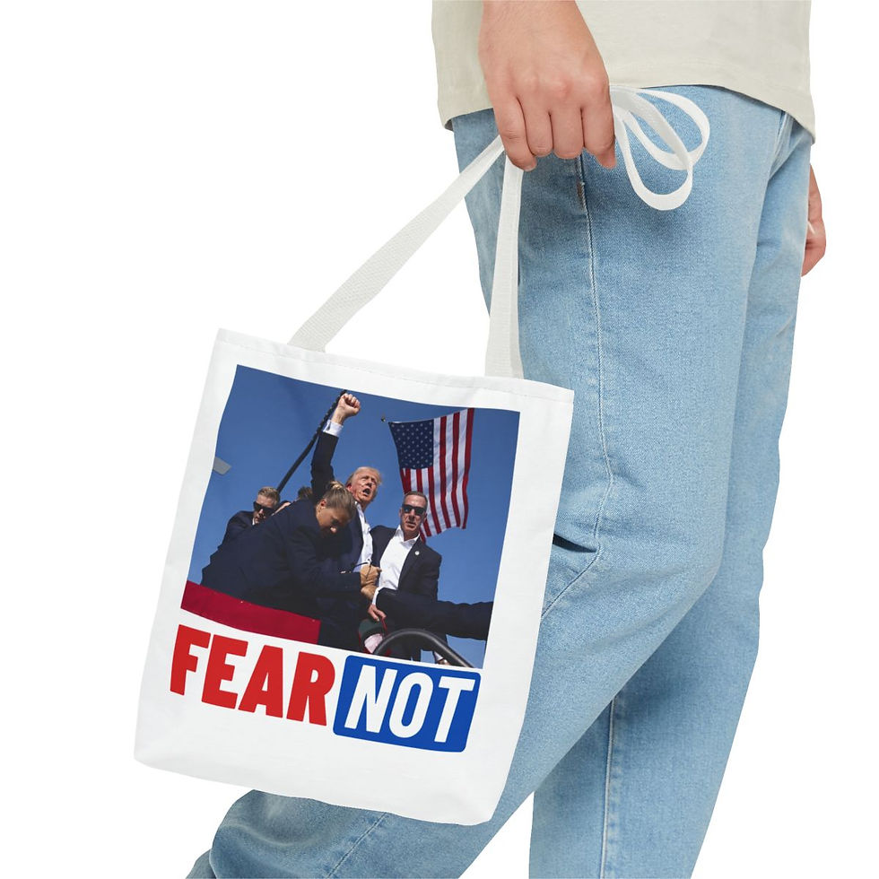 Thumbnail: Fear Not Donald Trump Tote Bag (AOP)