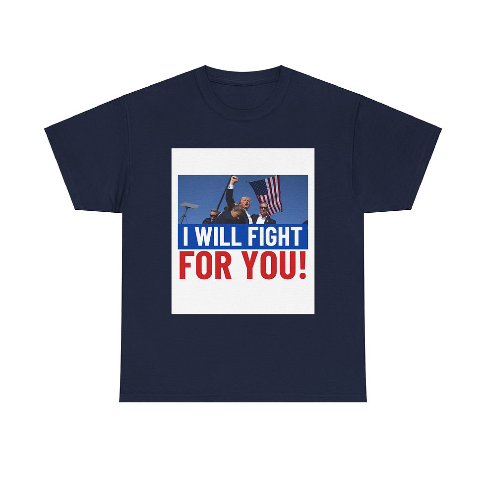Thumbnail: I Will Fight For You! Unisex Heavy Cotton Tee