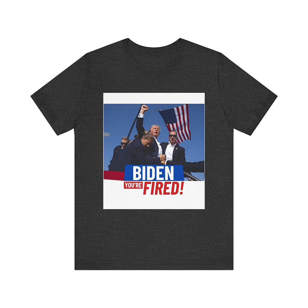 Thumbnail: Biden You Are Fired! Donald Trump  Unisex Jersey Short Sleeve Tee