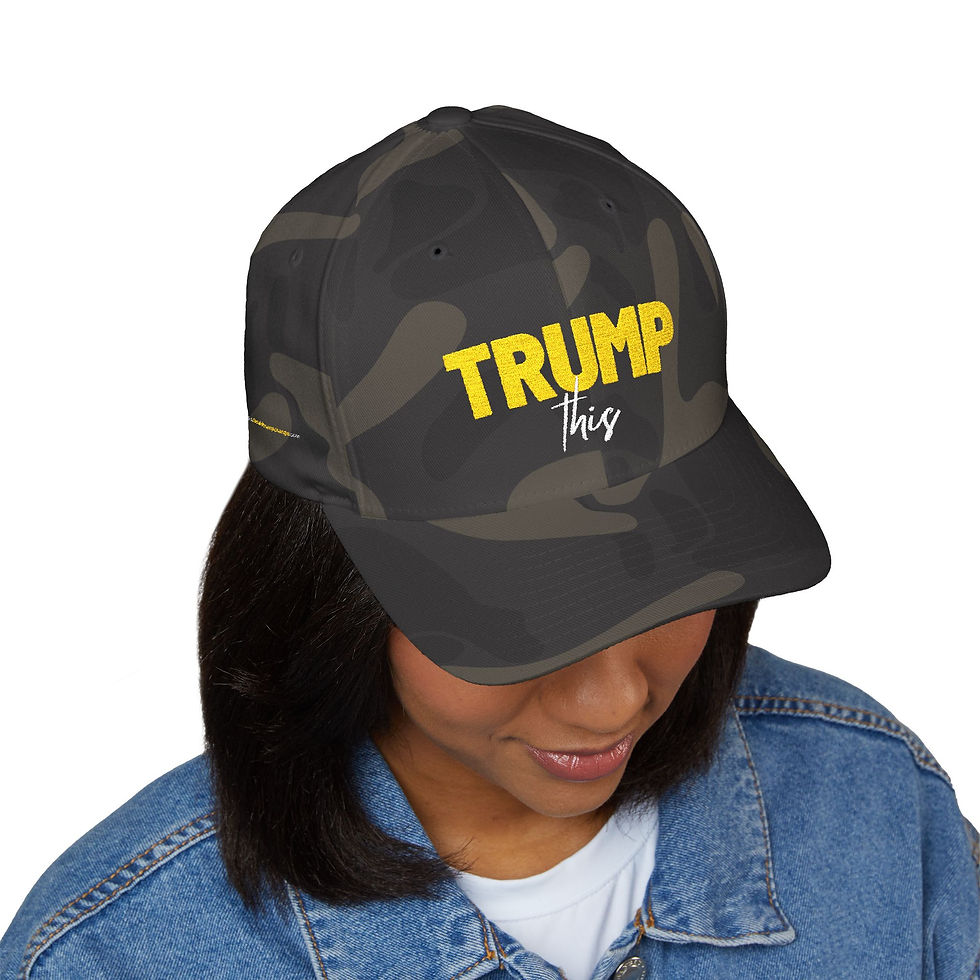 Thumbnail: Embroidered Trump This Cap - Bold Black Baseball Hat