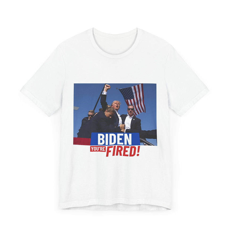 Thumbnail: Biden You Are Fired! Donald Trump  Unisex Jersey Short Sleeve Tee