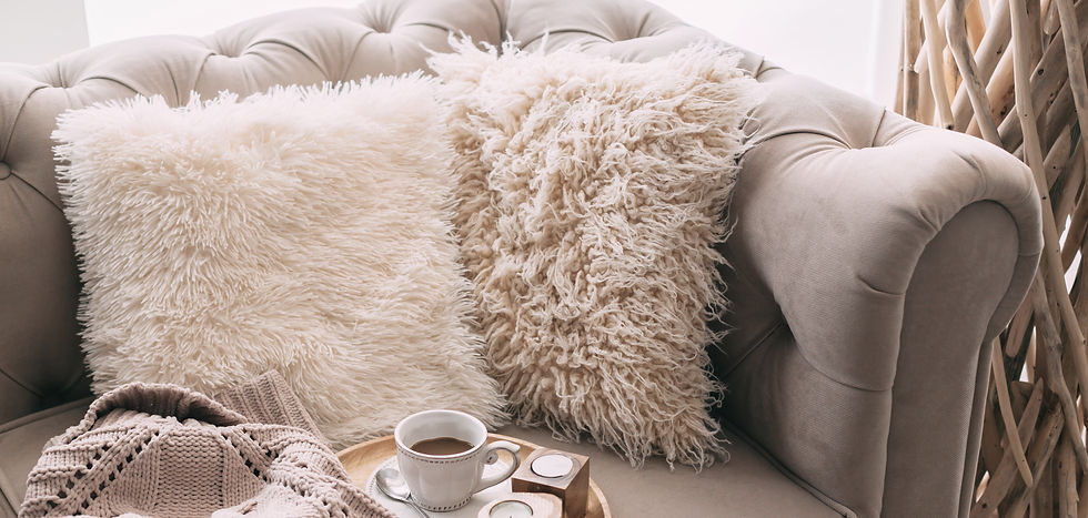 Sofa, Kissen, weich, kuschelig