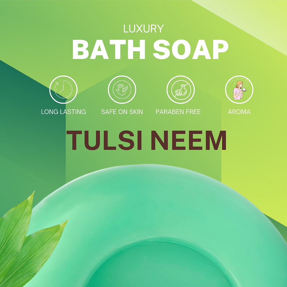 Thumbnail: Tulsi and Neem Soap 100g pack of 8