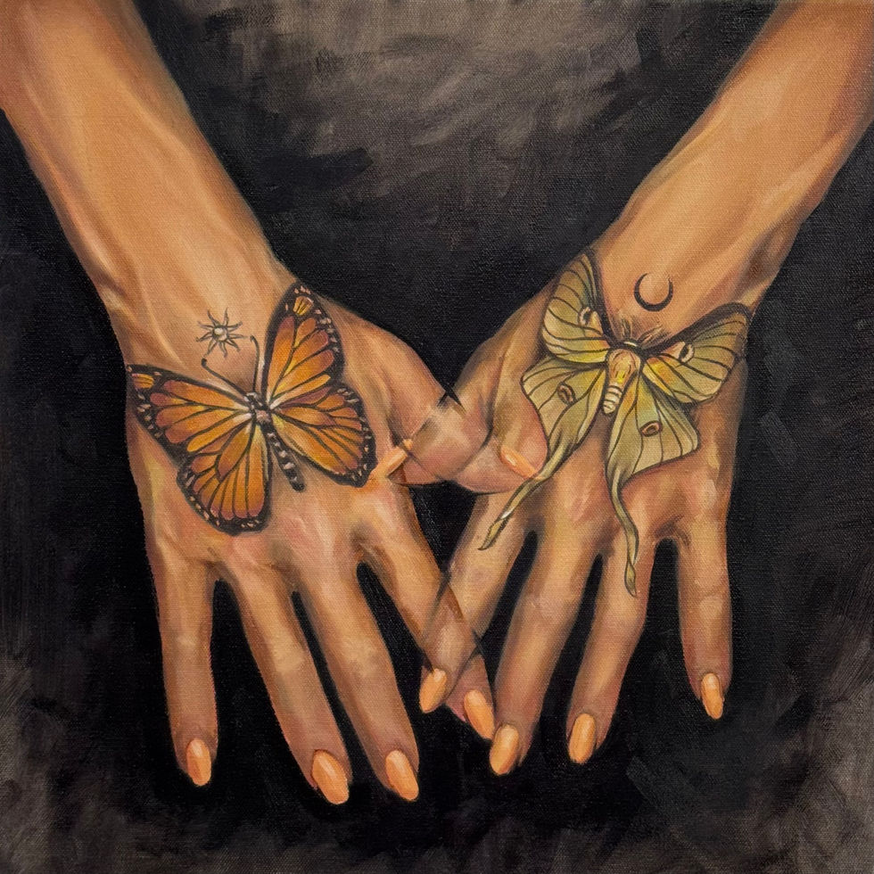 “Creature of Symmetry #1” - Oil on Canvas.