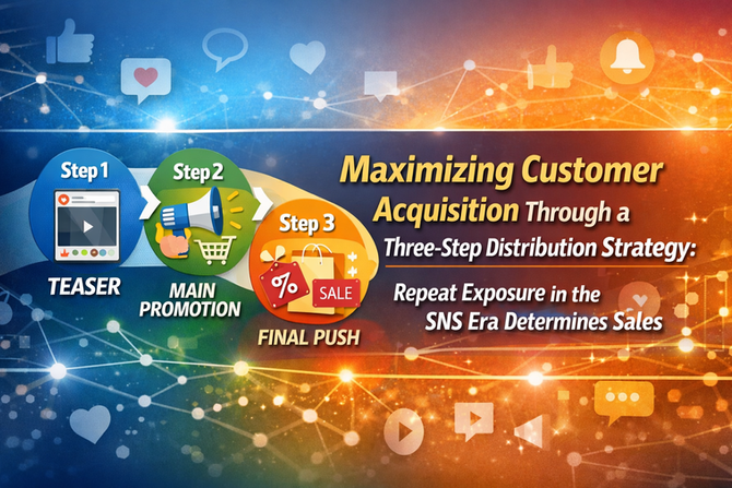 配信告知の3段階戦略による集客最大化:SNS時代の「繰り返し認知」が売上を決める