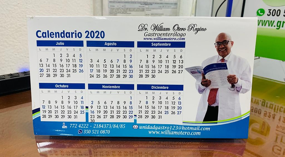 Calendarios para empresas en Bogotá