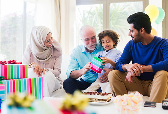 Family Celebrating Together