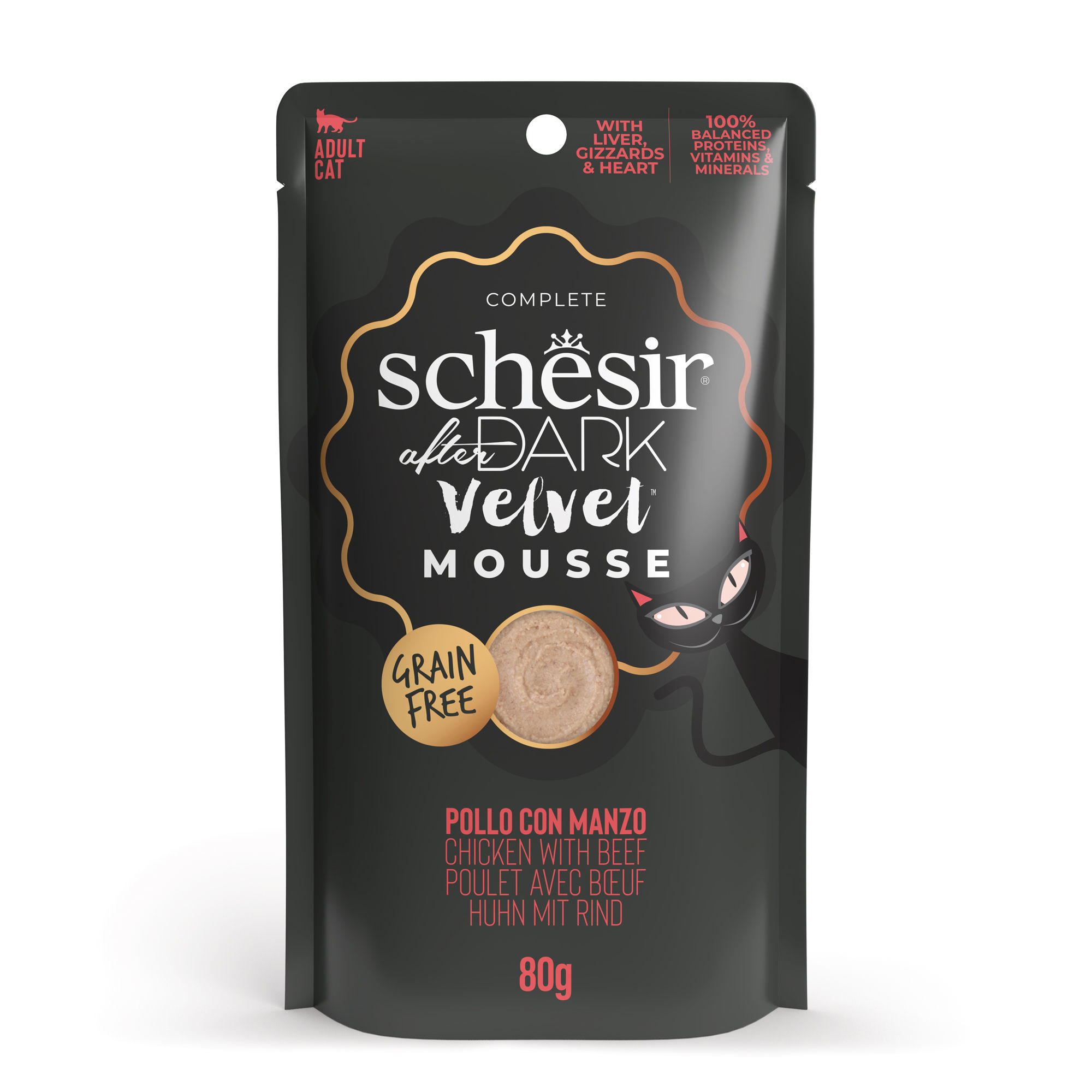Schesir After Dark Velvet Mousse - Chicken with Beef