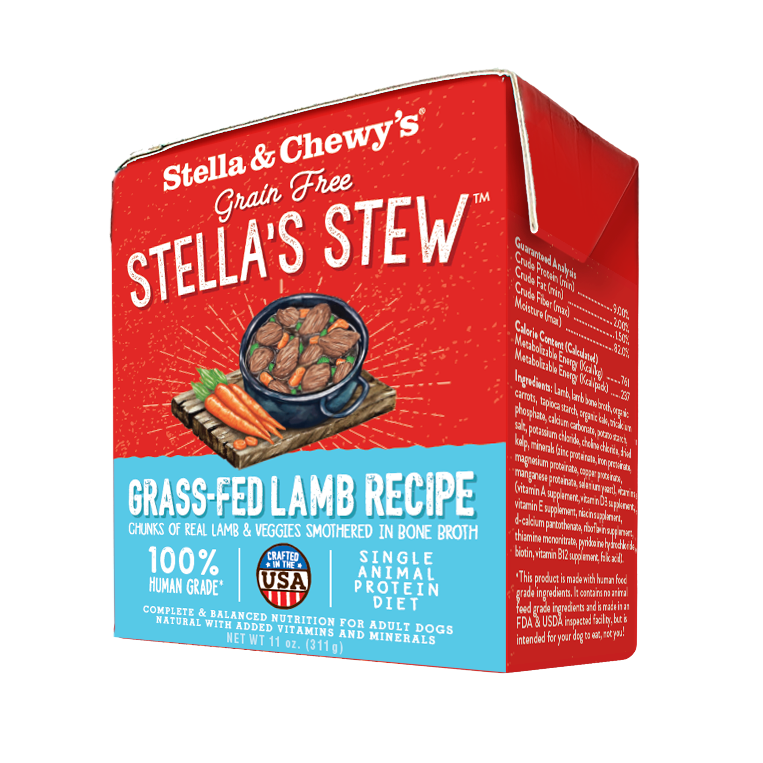 Stella & Chewy’s Grain Free Stews - Grass-Fed Lamb Dog Wet Food 11oz