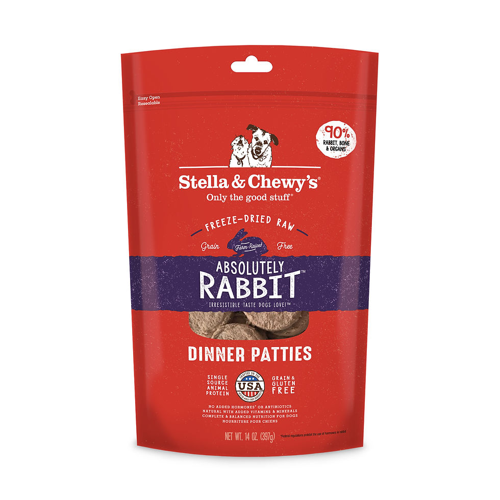 Stella & Chewy’s Freeze Dried Dinner Patties Dog Food (Rabbit)