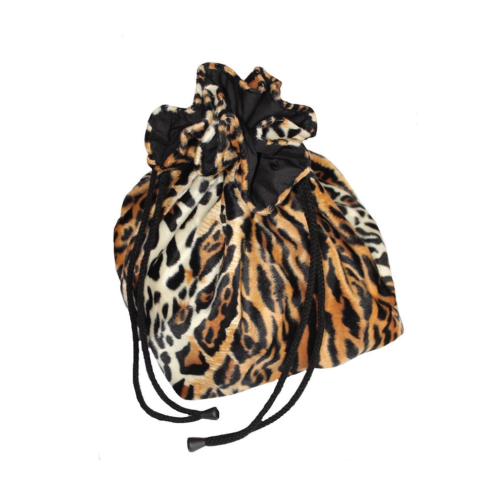 Drawstring Bag - Leopard Print