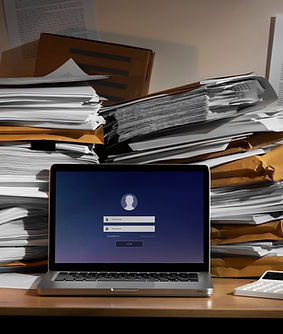 still life documents stack