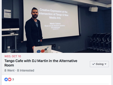 DJ-ing at the alternative room of Tango_Cafe in NYC