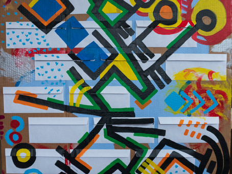 Natural Language Processing of facebook messages; and their inclusion into an abstract painting