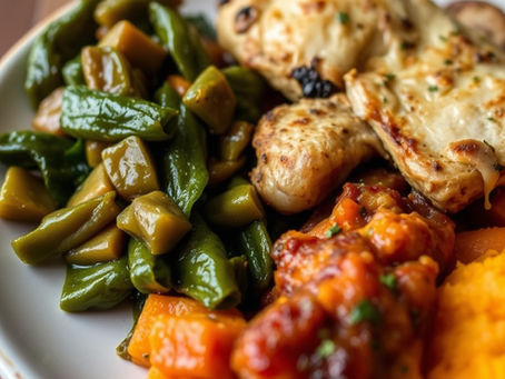 A delicious soul food meal
