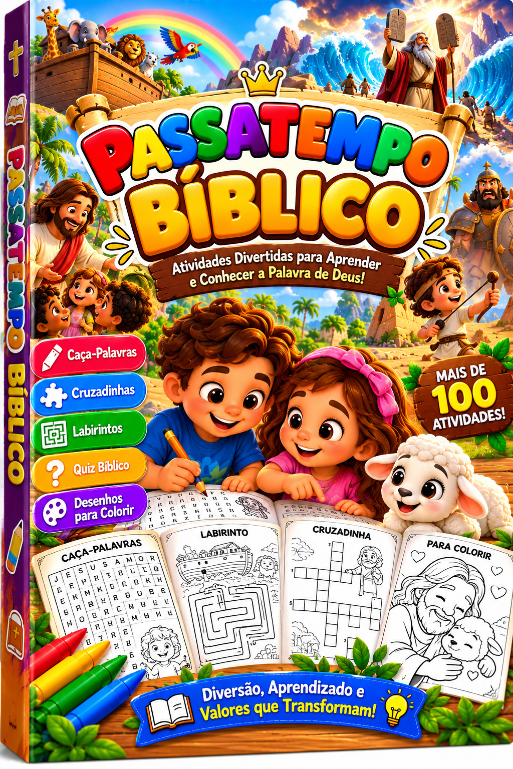 PASSATEMPO BÍBLICO — Diversão, Aprendizado e Valores! 📖🎨✨