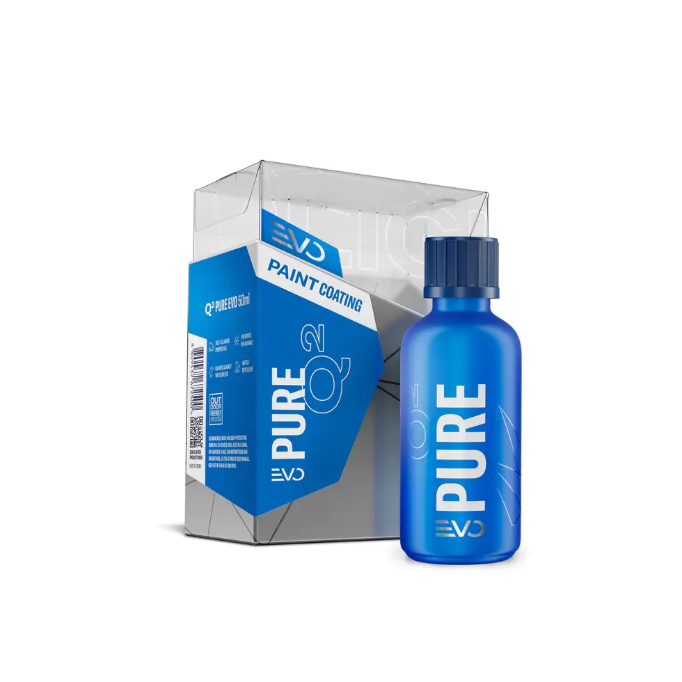Q² PURE EVO utilizes the maximum percentage of silica possible in a ceramic coating.