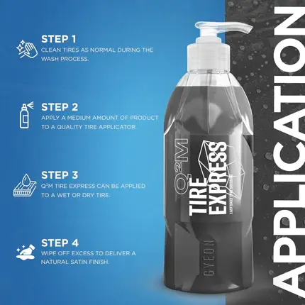 Thumbnail: Q²M Tire Express is the ultimate tire and rubber dressing offering fantastic looks