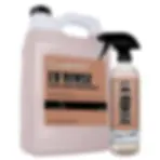 LV RINSE Leather & Vinyl Cleaner is a blend of selected, non-alkaline cleaning agents designed to clean leather safely