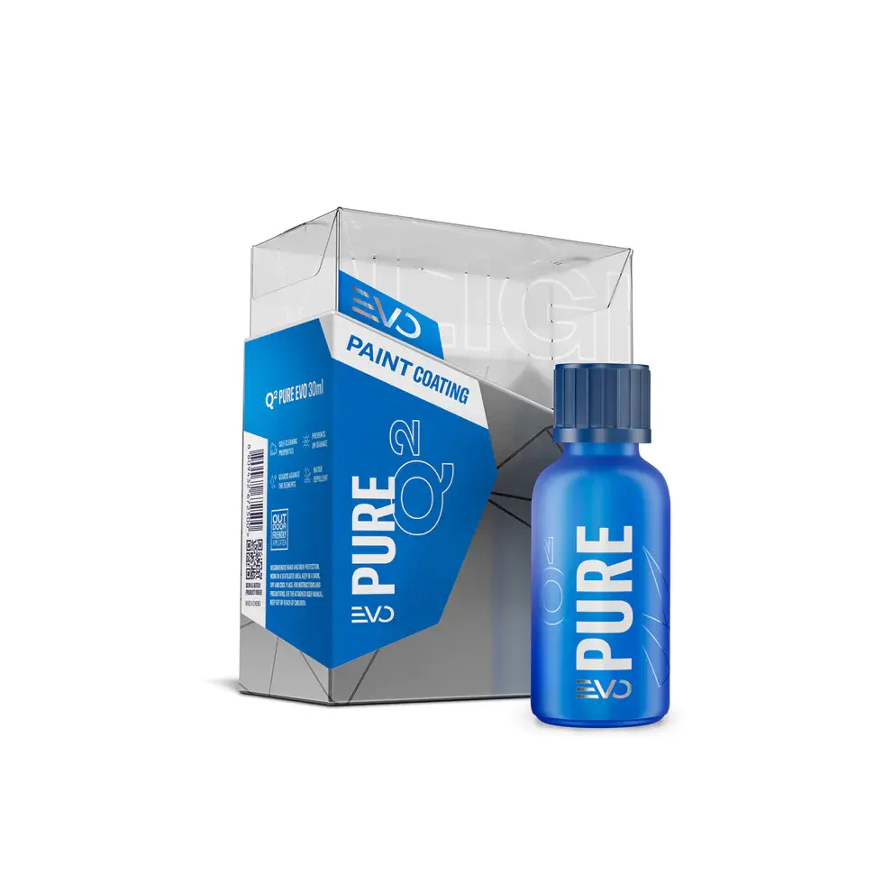 Q² PURE EVO utilizes the maximum percentage of silica possible in a ceramic coating.