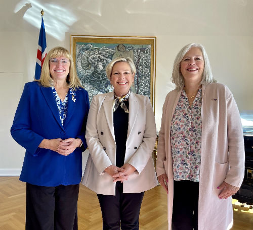 During Sunna´s and Becky’s visit to Iceland in September 2024, they met the President of Iceland, Halla Tómasdóttir